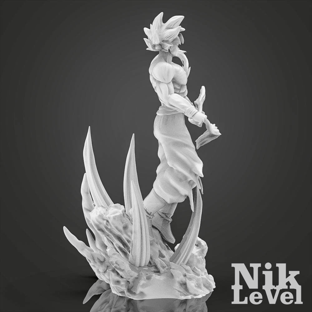 Son Goku Ultra Instict Dragon Ball 3D Printable 3D print model_16