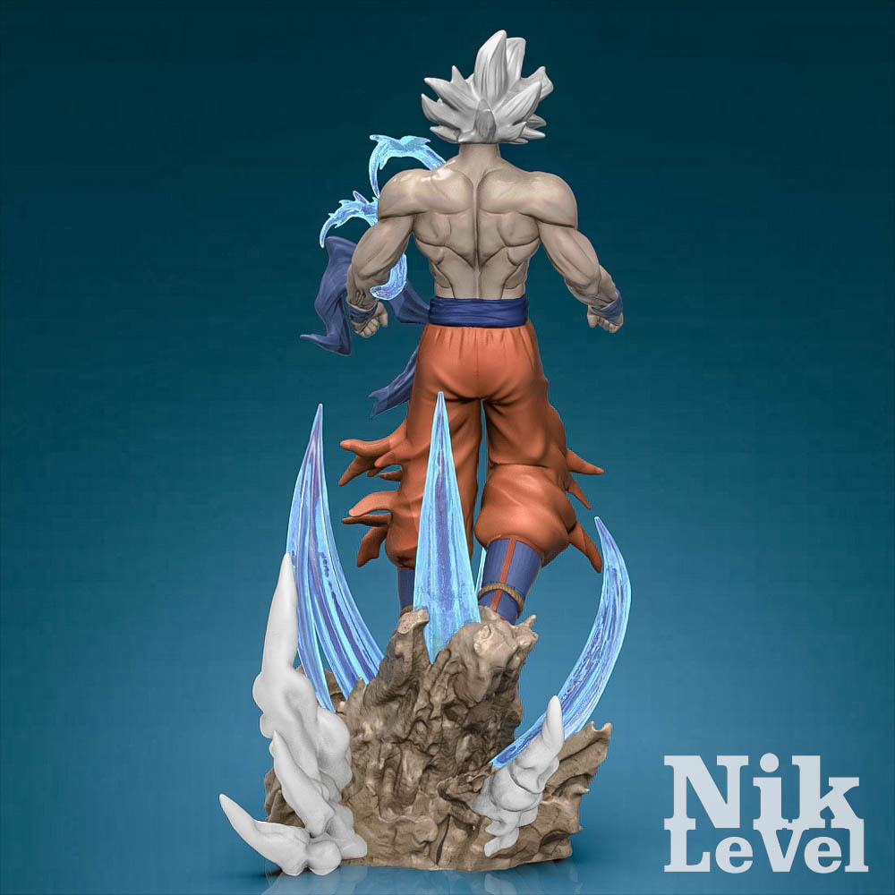 Son Goku Ultra Instict Dragon Ball 3D Printable 3D print model_5