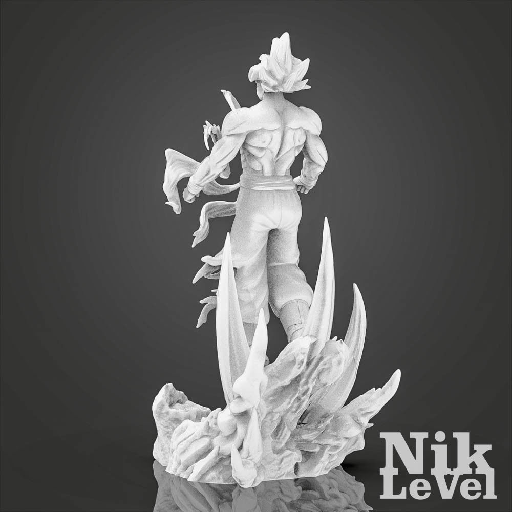 Son Goku Ultra Instict Dragon Ball 3D Printable 3D print model_13
