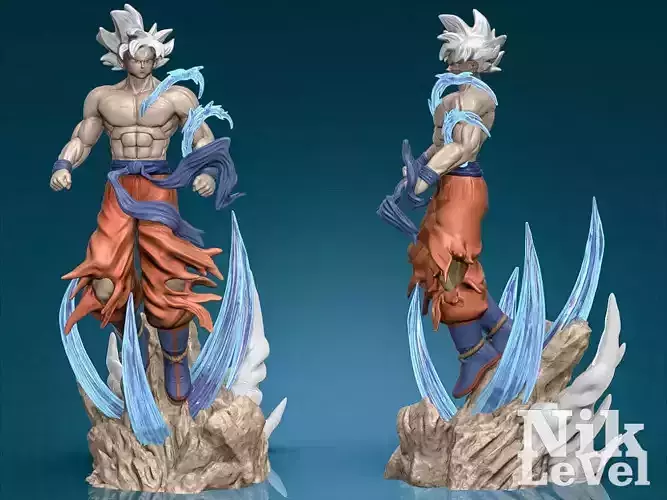 Son Goku Ultra Instict Dragon Ball 3D Printable 