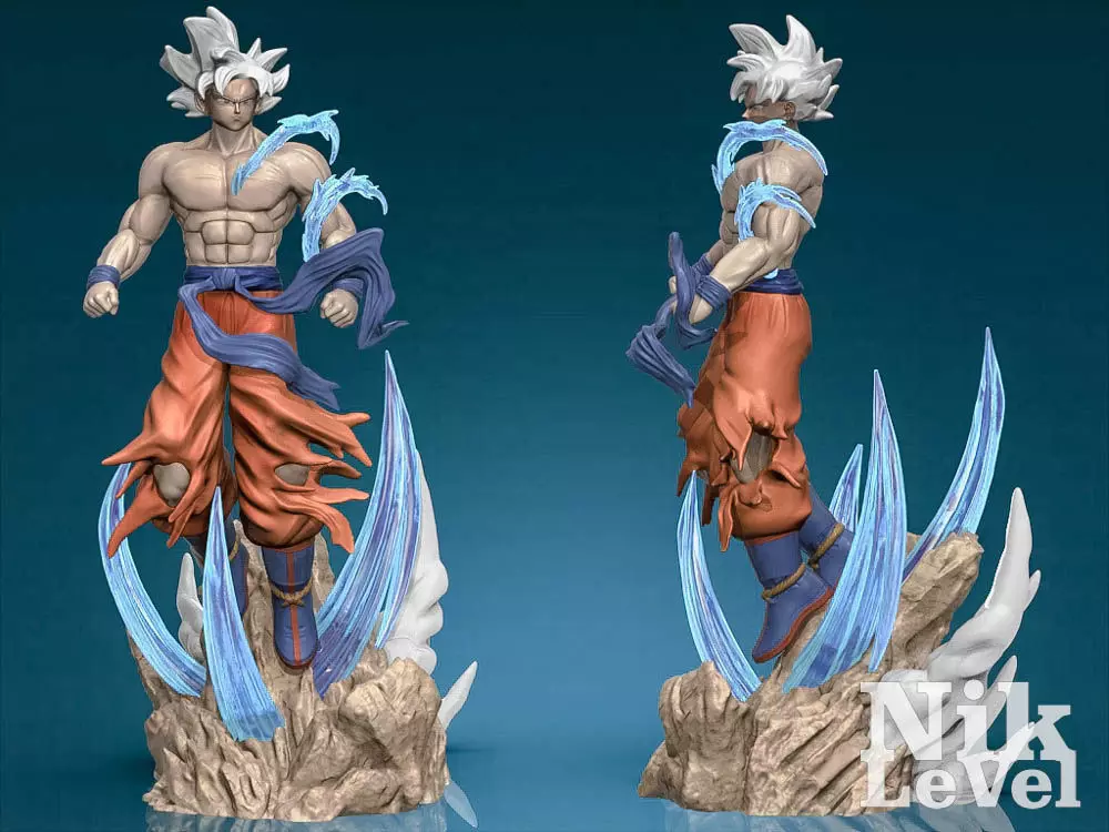 Son Goku Ultra Instict Dragon Ball 3D Printable 3D print model_0