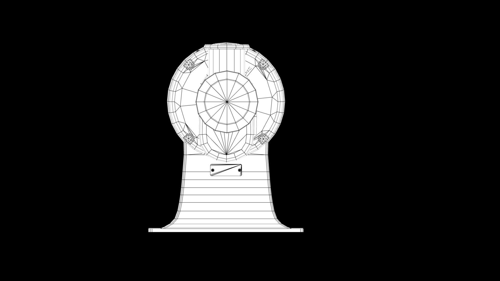 meat grinder Low-poly 3D model_10