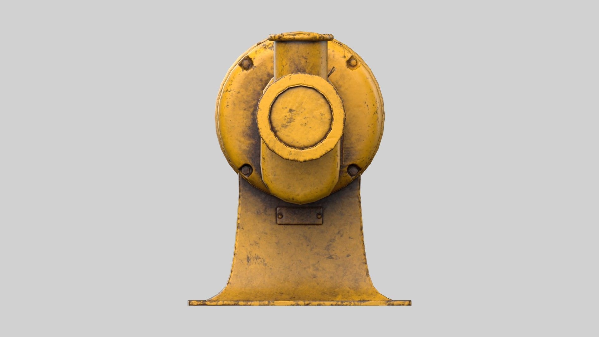 meat grinder Low-poly 3D model_4