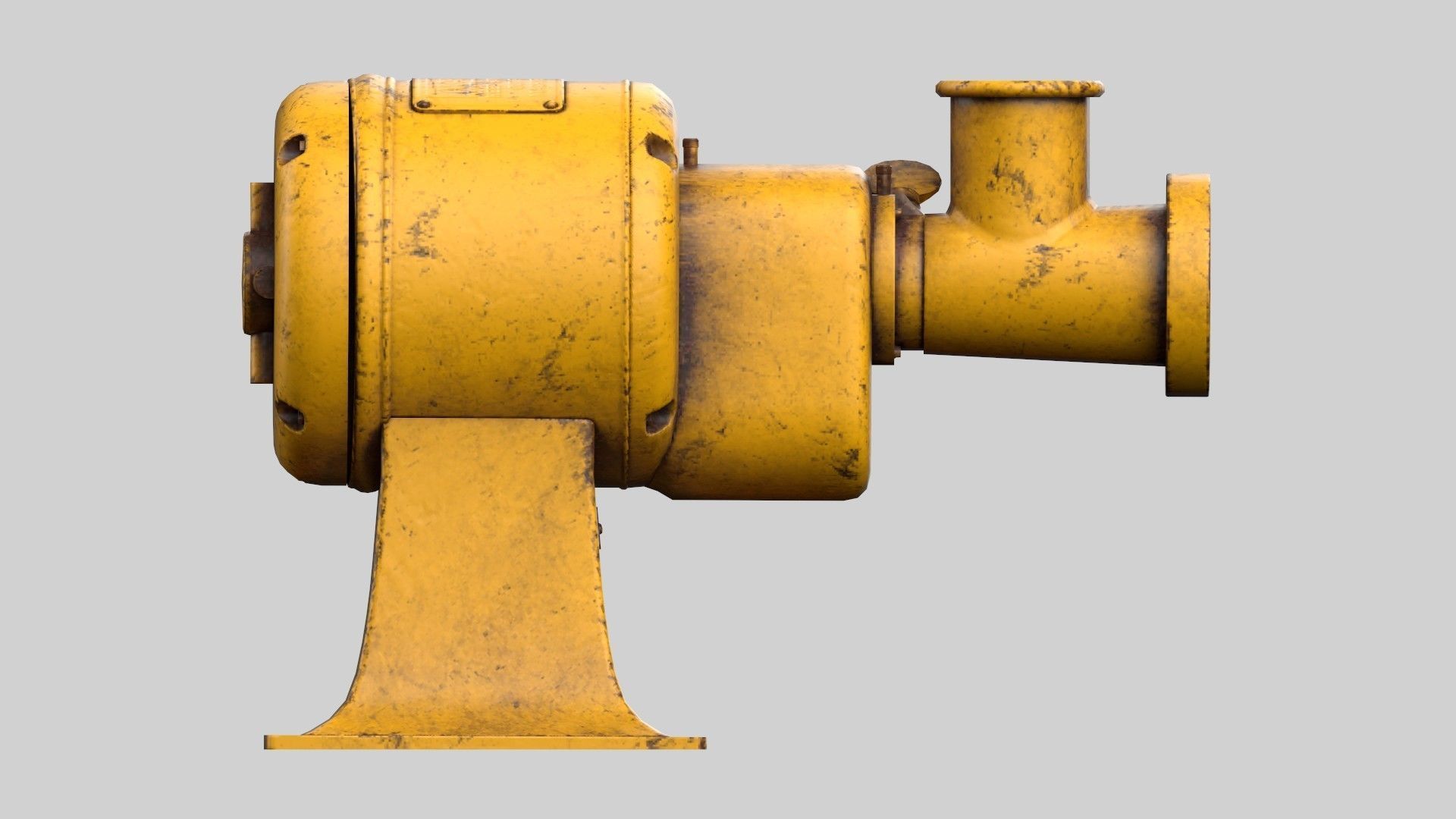 meat grinder Low-poly 3D model_2