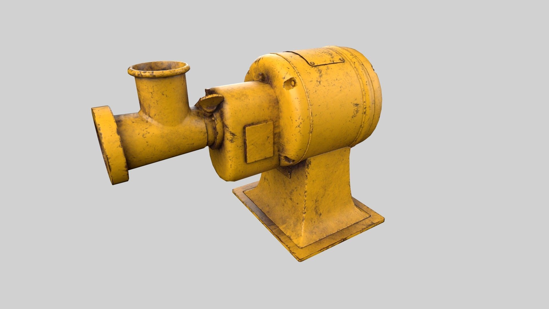 meat grinder Low-poly 3D model_1