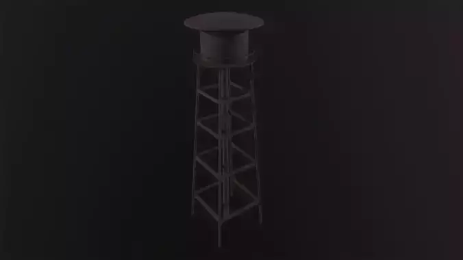 Water Tower 3D Model