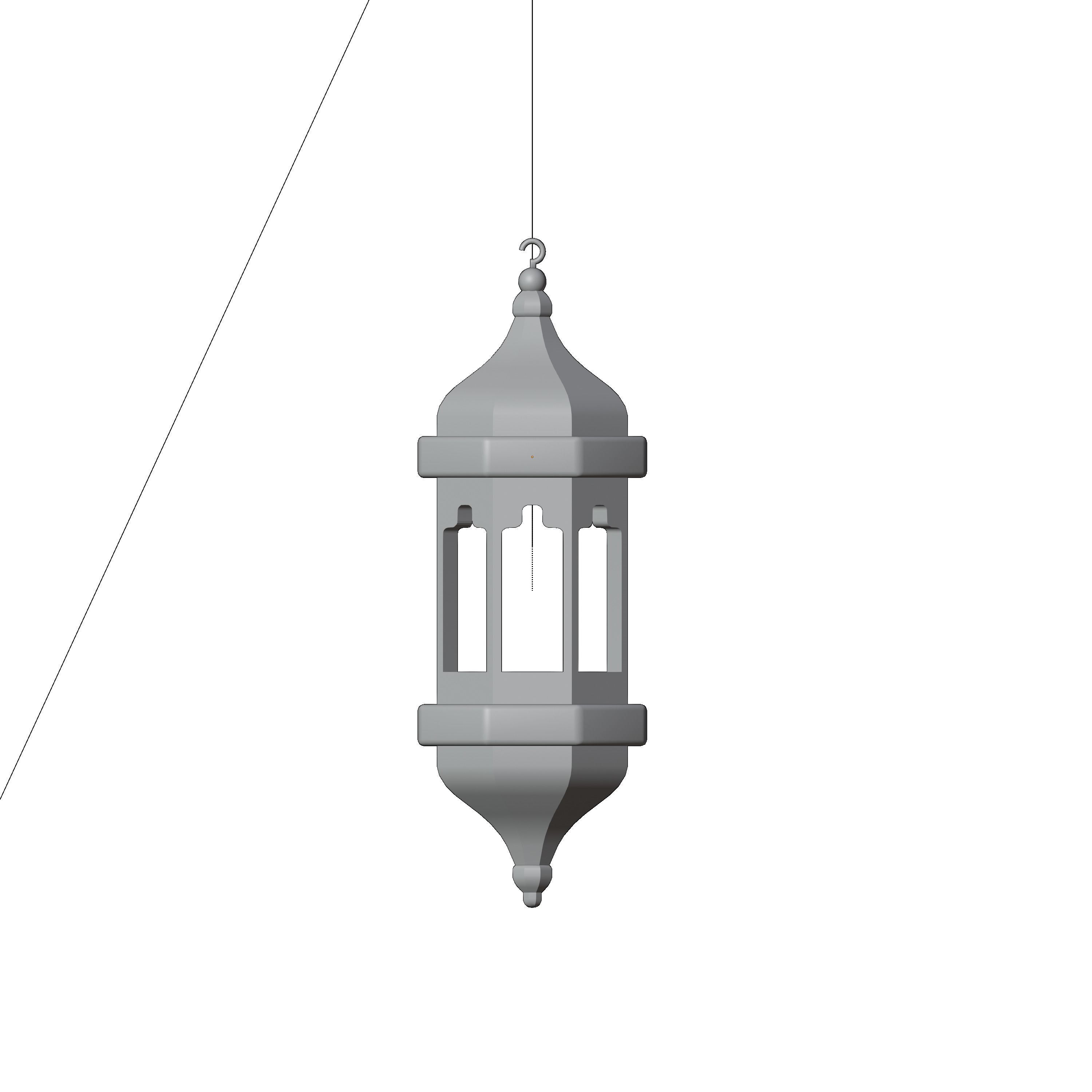 arabic lantern 3D model_3