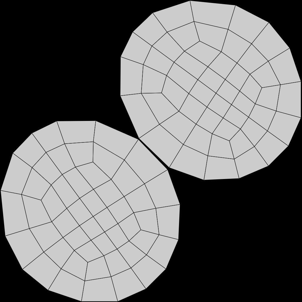 Egg trays with 4 different colors of egg Low-poly 3D model_10