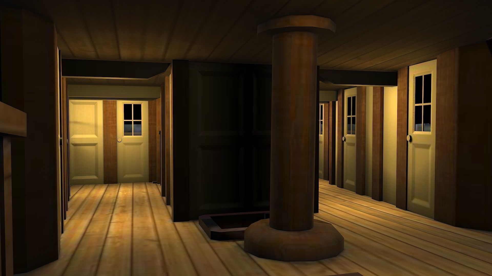 38 Gun Frigate Laurore Furnished Interior 1765 Low-poly 3D model_21