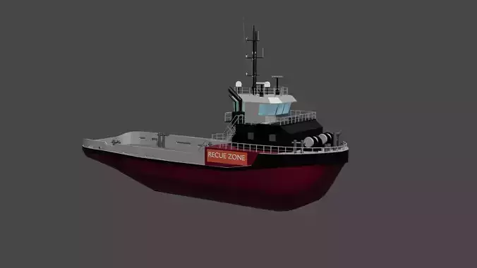 Rescue Zone  Ship 3d Model 3D model