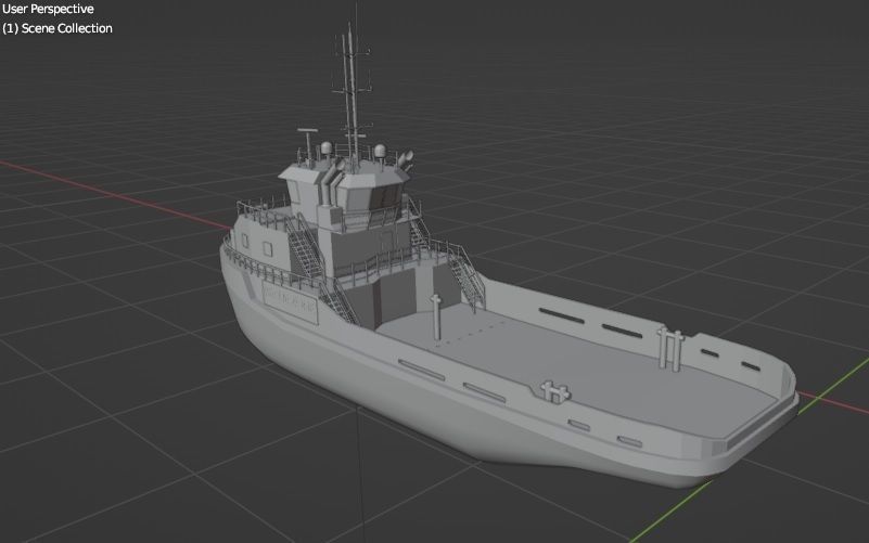 Rescue Zone  Ship 3d Model 3D model 3D model_3