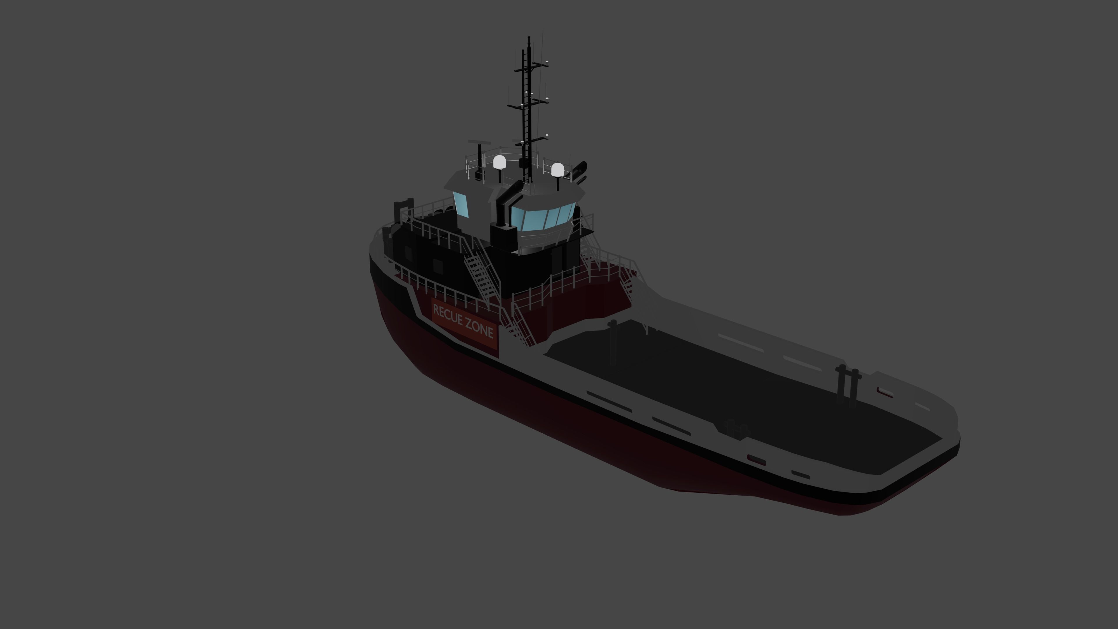 Rescue Zone  Ship 3d Model 3D model 3D model_4