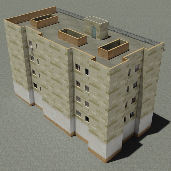 Building Collection 97-100 Low-poly 3D model_38