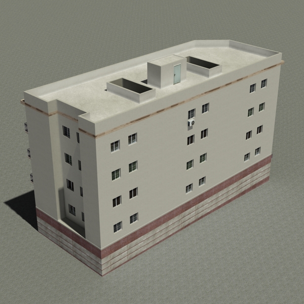 Building Collection 97-100 Low-poly 3D model_23