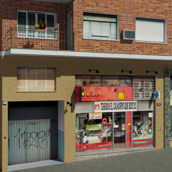 Building Collection 97-100 Low-poly 3D model_10