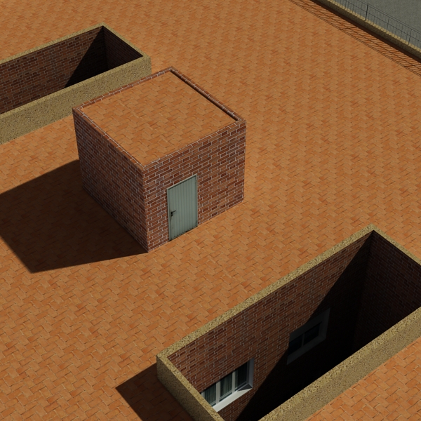 Building Collection 97-100 Low-poly 3D model_13