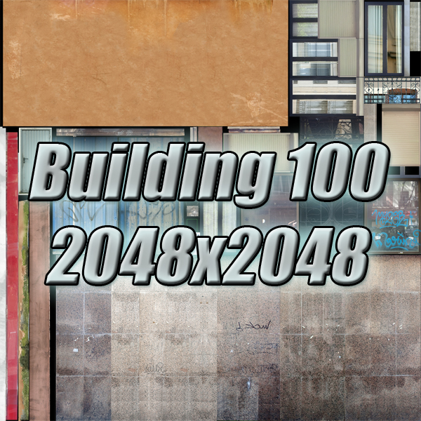 Building Collection 97-100 Low-poly 3D model_64