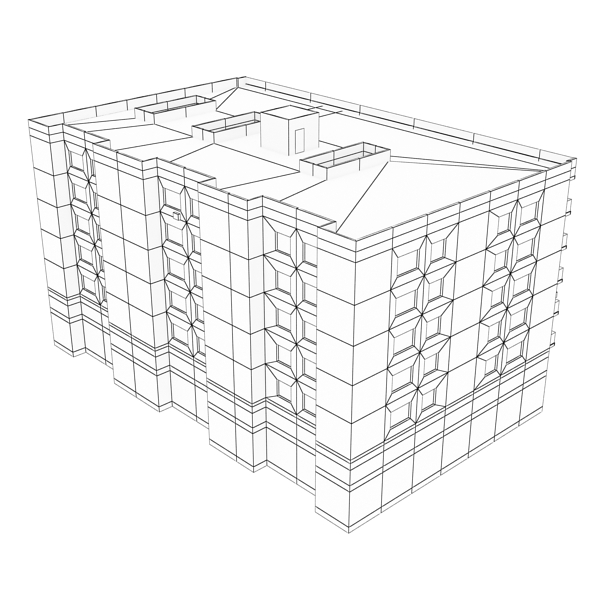 Building Collection 97-100 Low-poly 3D model_19