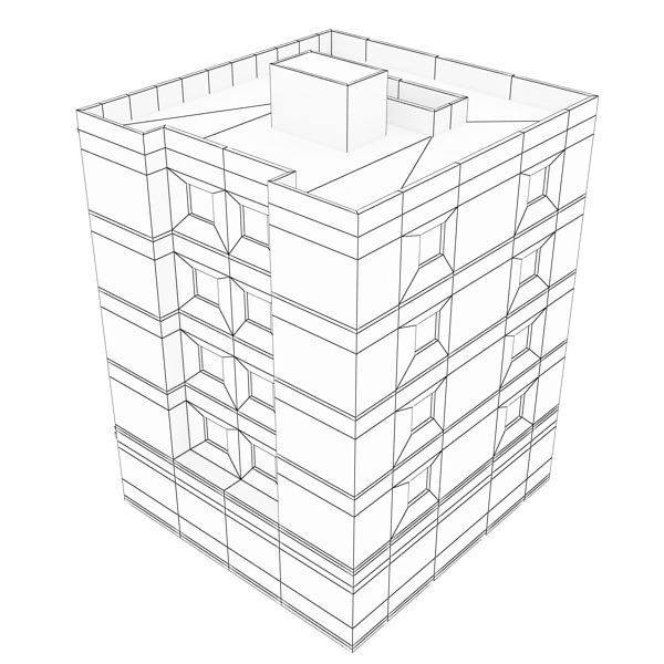 Building Collection 97-100 Low-poly 3D model_67