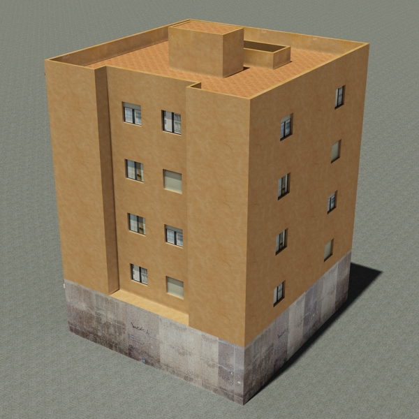 Building Collection 97-100 Low-poly 3D model_56