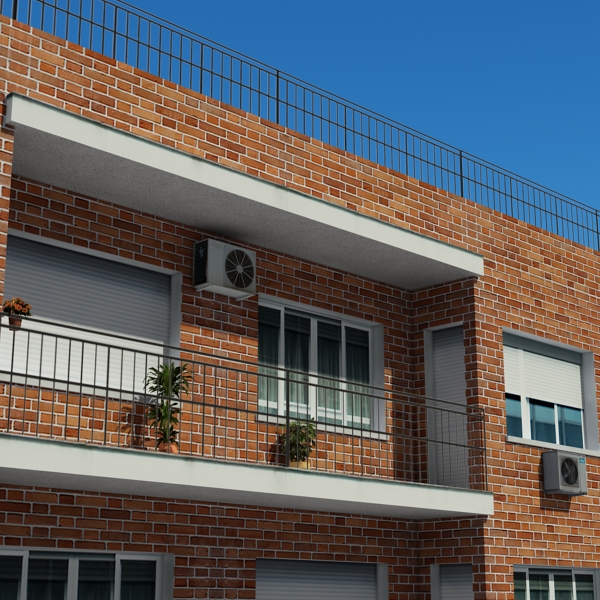 Building Collection 97-100 Low-poly 3D model_11