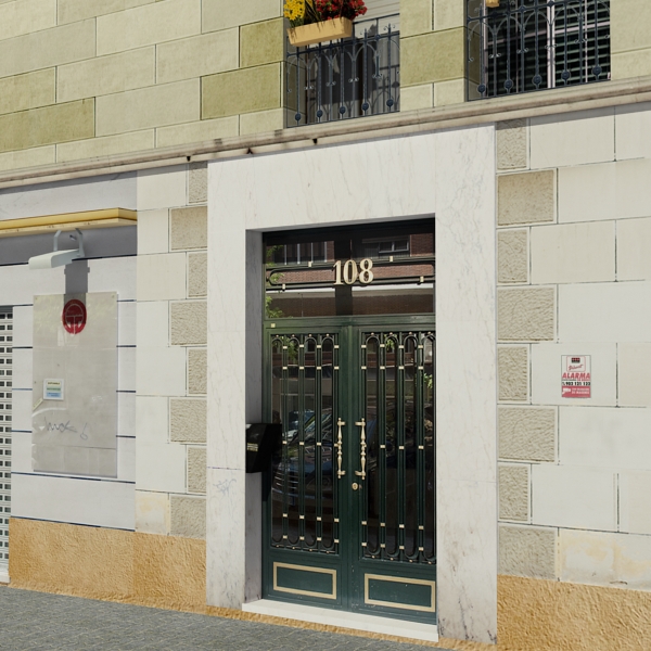 Building Collection 97-100 Low-poly 3D model_40