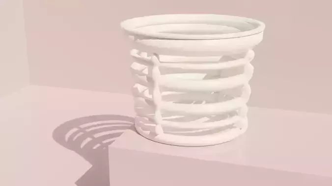 Plant Pot  Low Poly 