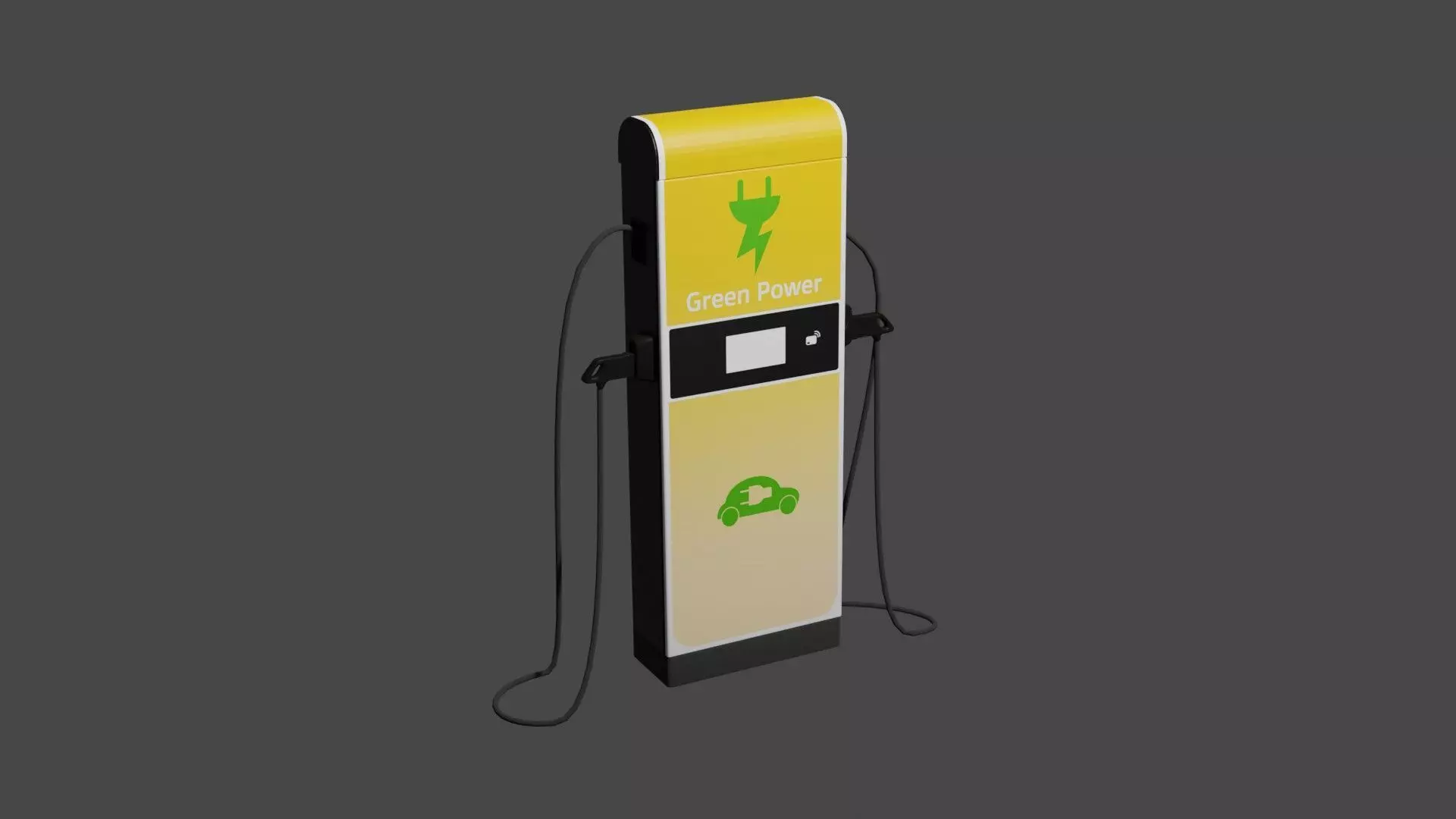 electric charge point Free 3D model_0