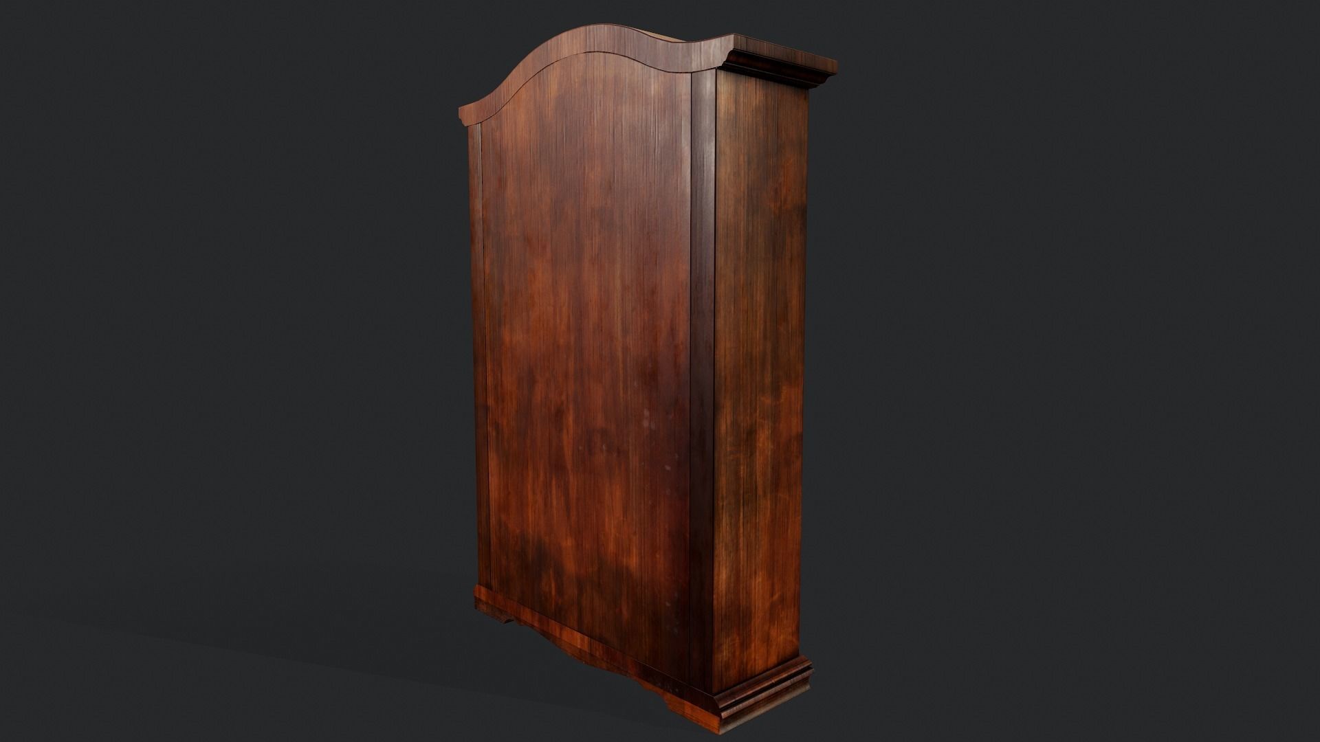 Vintage Wardrobe - Tutorial Included Low-poly 3D model_4