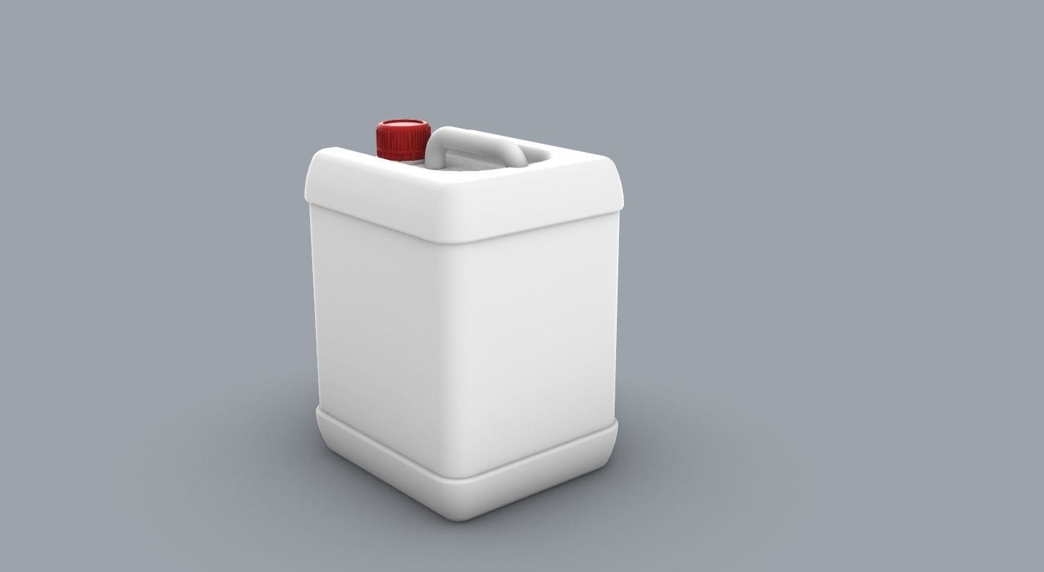 Chemical Liquid Container Low-poly 3D model_1