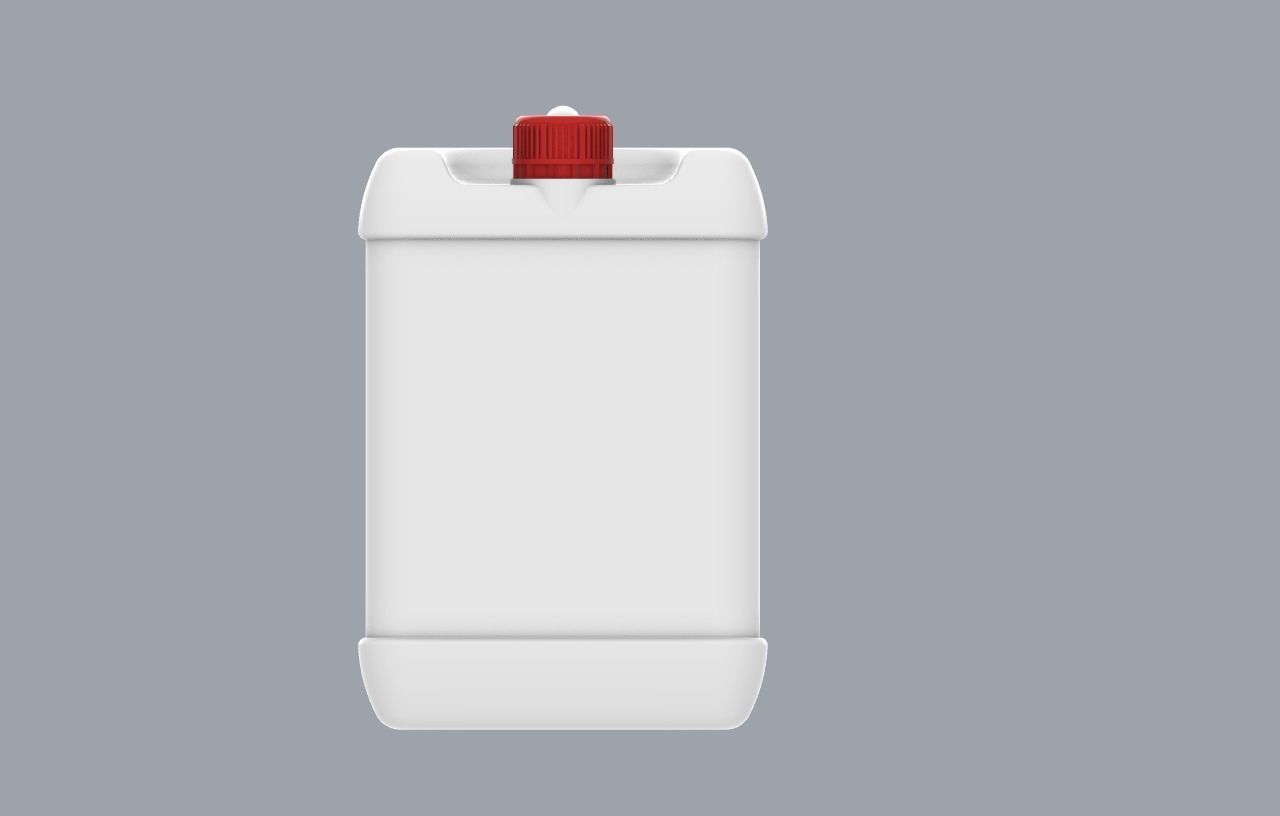 Chemical Liquid Container Low-poly 3D model_19