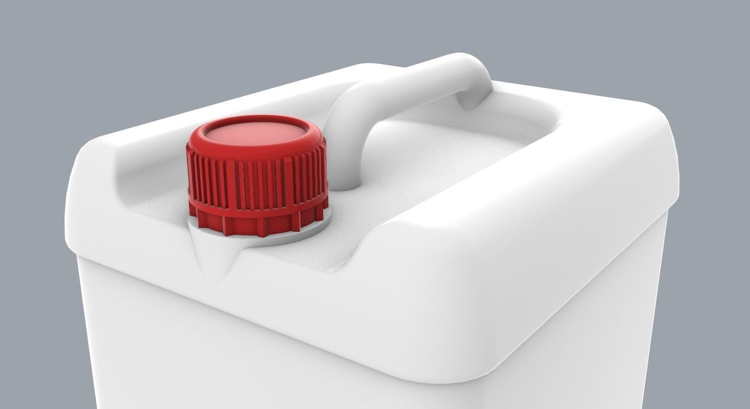 Chemical Liquid Container Low-poly 3D model_4