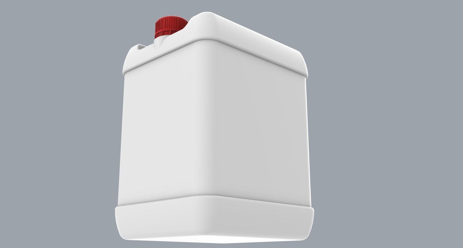 Chemical Liquid Container Low-poly 3D model_8