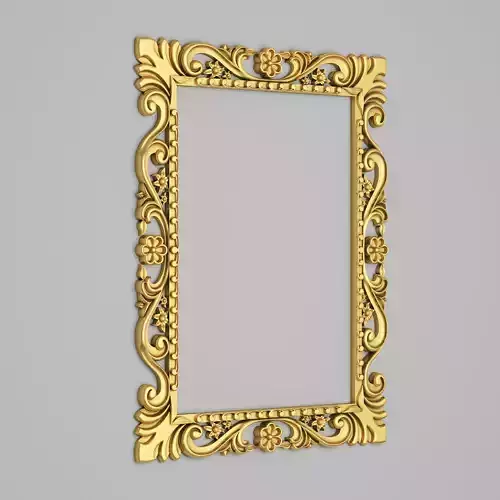 Classic Frame Mirror 001 3D model
