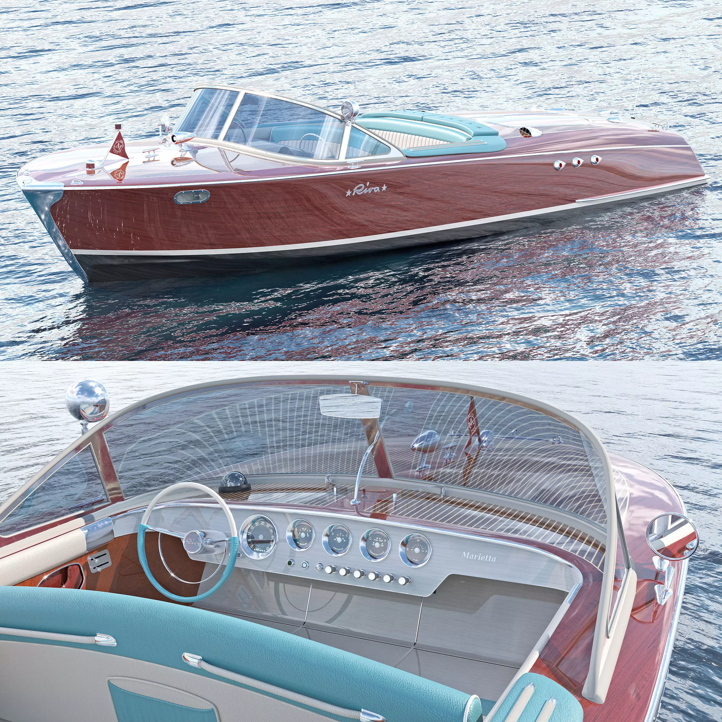 Boat Riva Ariston Marietta  3D model_0