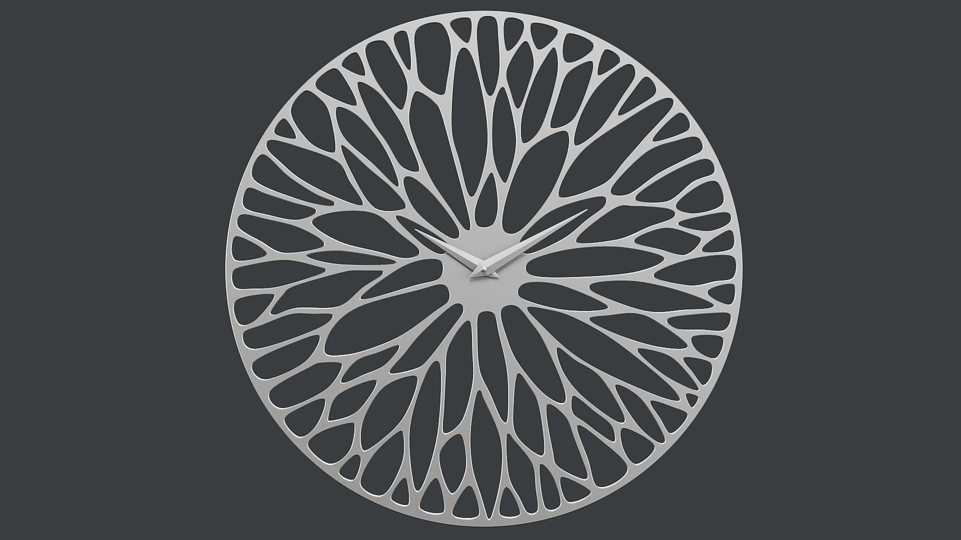 Decorative Wall Clock PBR 3D model_10