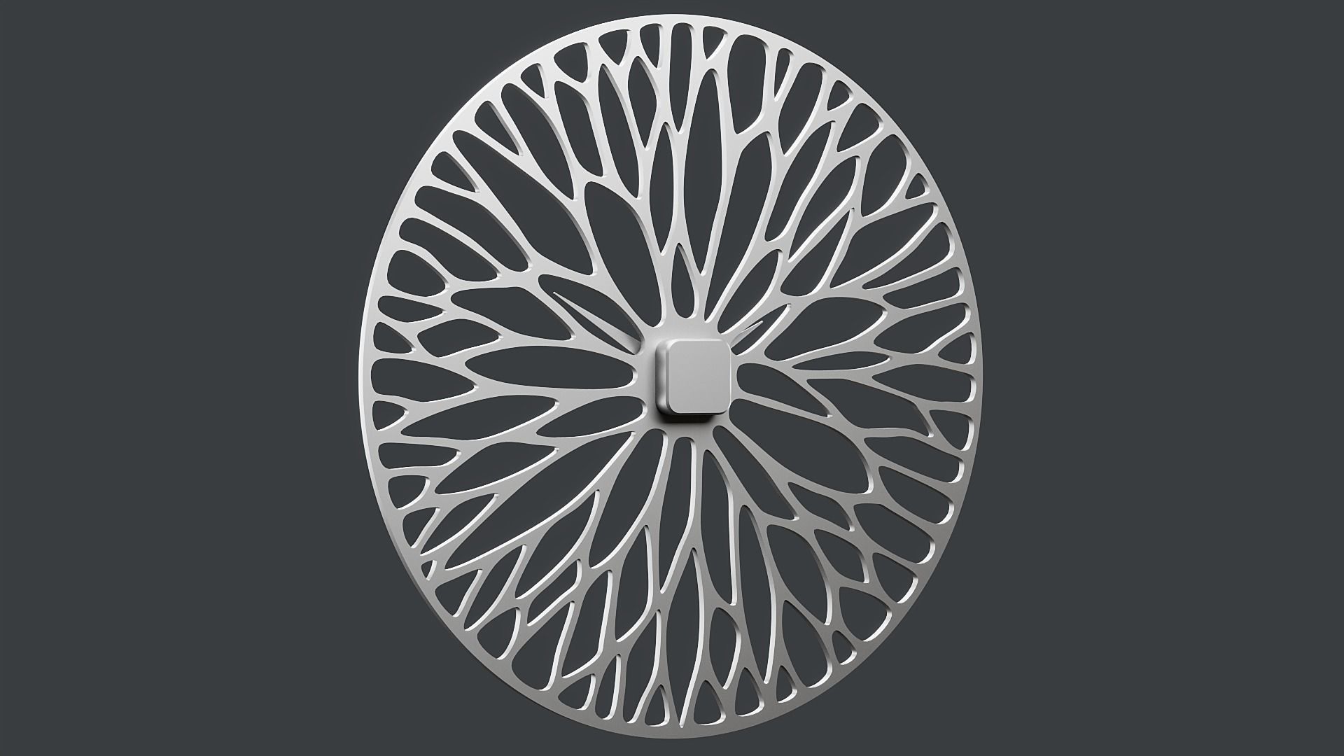 Decorative Wall Clock PBR 3D model_11