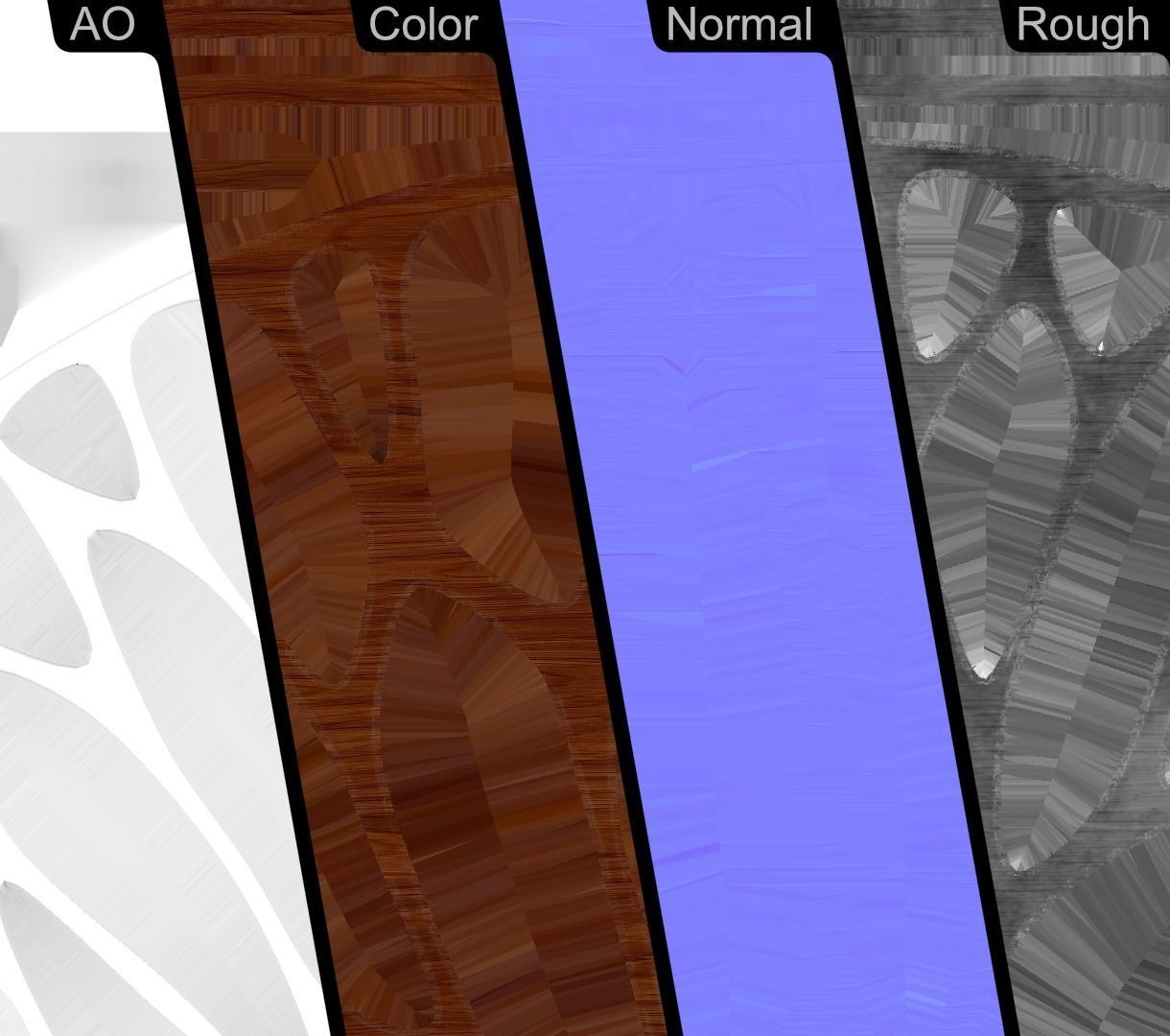 Decorative Wall Clock PBR 3D model_18