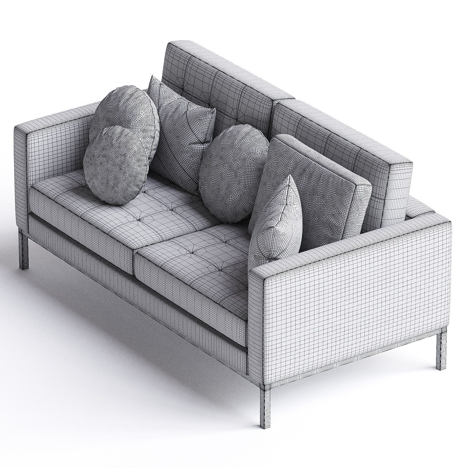 sofa 60 3D model_2