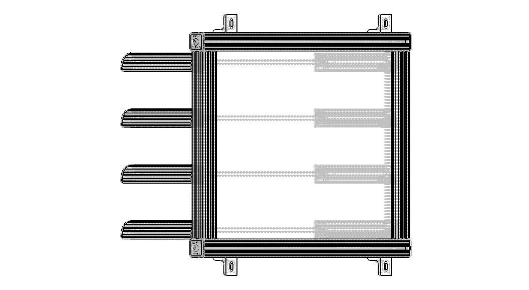 Aluminum Adjustable Shelf - Wall Mounted 3D model_27