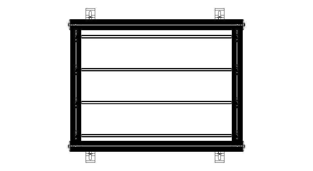 Aluminum Adjustable Shelf - Wall Mounted 3D model_8
