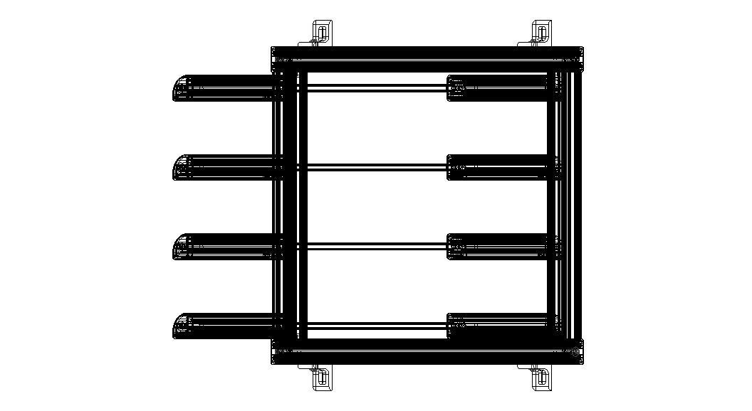 Aluminum Adjustable Shelf - Wall Mounted 3D model_36