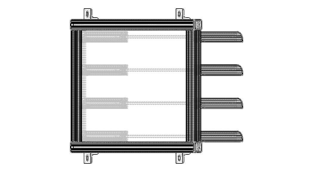 Aluminum Adjustable Shelf - Wall Mounted 3D model_19