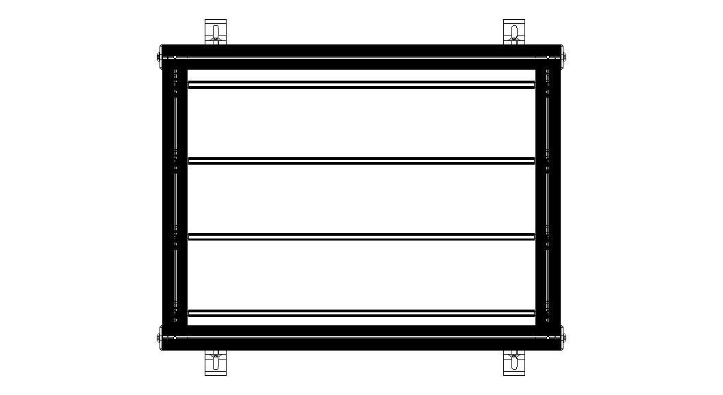 Aluminum Adjustable Shelf - Wall Mounted 3D model_24