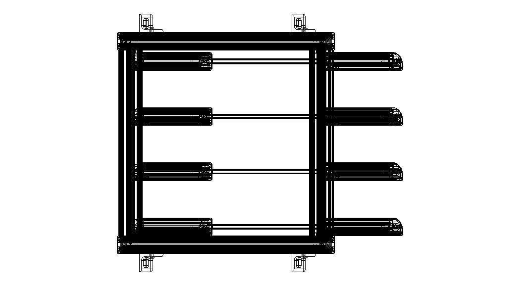 Aluminum Adjustable Shelf - Wall Mounted 3D model_20