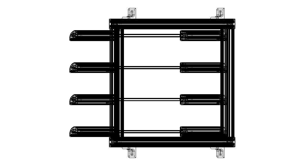 Aluminum Adjustable Shelf - Wall Mounted 3D model_28