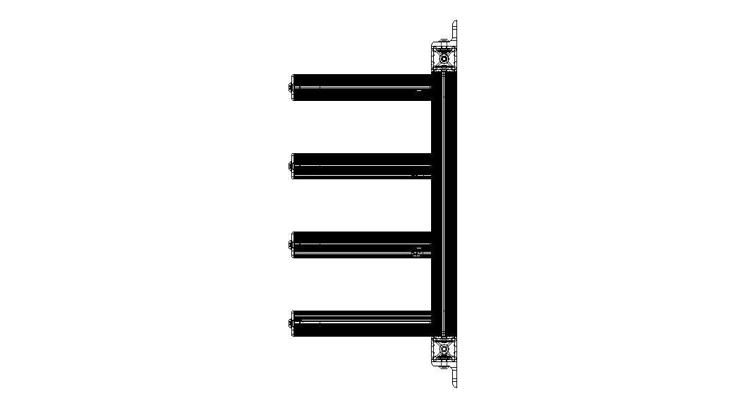 Aluminum Adjustable Shelf - Wall Mounted 3D model_32