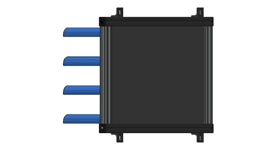 Aluminum Adjustable Shelf - Wall Mounted 3D model_29