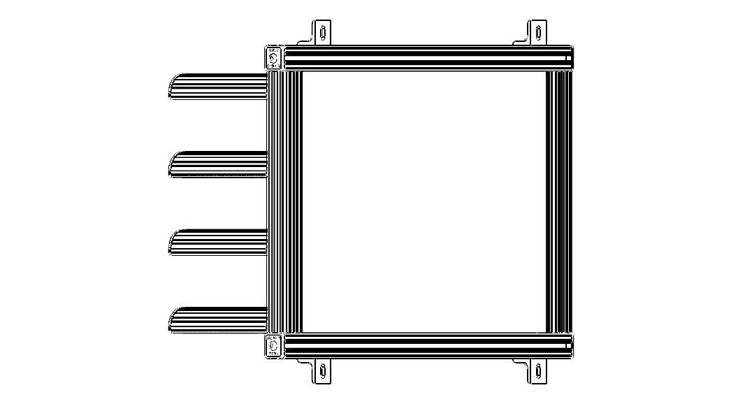 Aluminum Adjustable Shelf - Wall Mounted 3D model_26