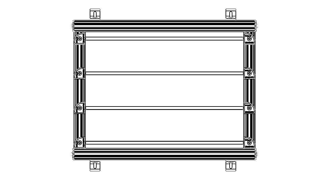 Aluminum Adjustable Shelf - Wall Mounted 3D model_6